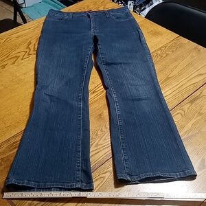 NYDJ Jeans 10P Womens BLUE Rhinestone Glitter Preowned Used Denim